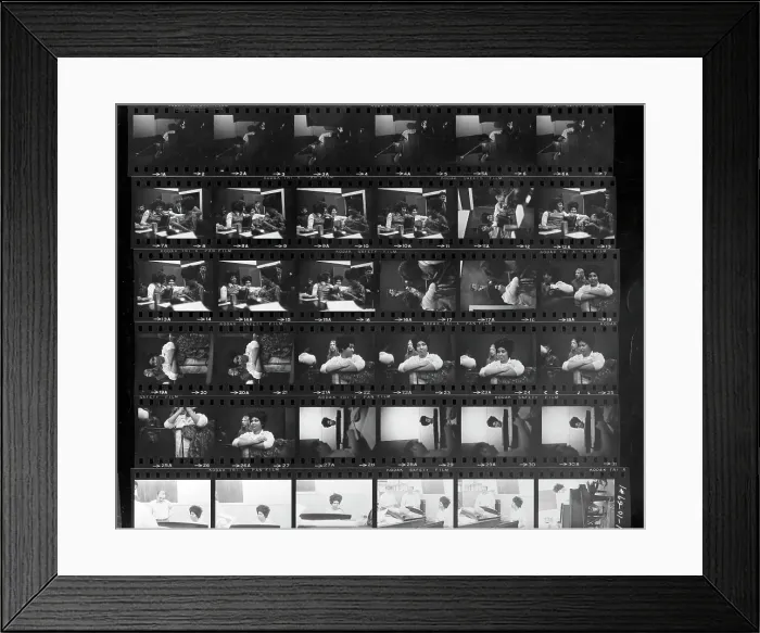 Framed Print : Aretha Franklin Recording Session
