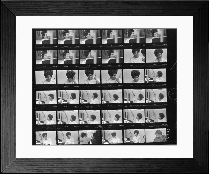 Framed Print : Soul Singer Recording In NY