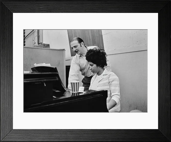 Framed Print : Recording of Aretha Franklin's Album This Girl's in Love with You At Atlantic Studios Framed Print : Recording of Aretha Franklin's Album This Girl's in Love with You At Atlantic Studios