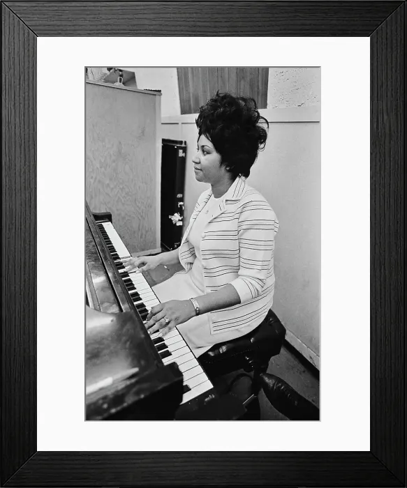 Framed Print : Recording of Aretha Franklin's Album This Girl's in Love with You At Atlantic Studios Framed Print : Recording of Aretha Franklin's Album This Girl's in Love with You At Atlantic Studios