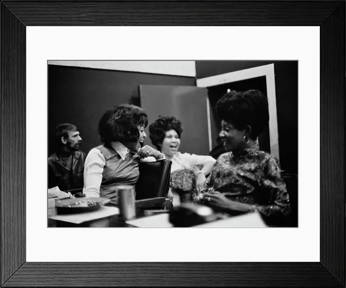 Framed Print : Recording of Aretha Franklin's Album This Girl's in Love with You At Atlantic Studios Framed Print : Recording of Aretha Franklin's Album This Girl's in Love with You At Atlantic Studios