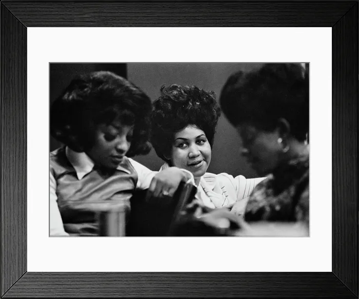 Framed Print : Recording of Aretha Franklin's Album This Girl's in Love with You At Atlantic Studios Framed Print : Recording of Aretha Franklin's Album This Girl's in Love with You At Atlantic Studios