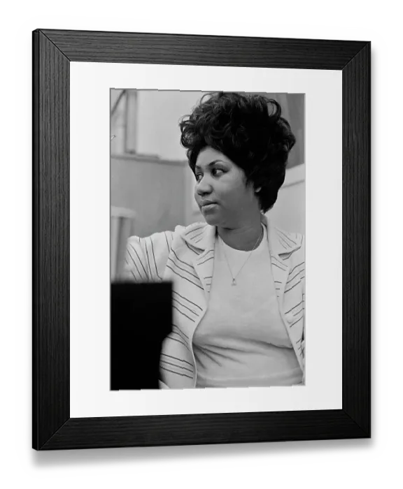 Framed Print : Recording of Aretha Franklin's Album This Girl's in Love with You At Atlantic Studios Framed Print : Recording of Aretha Franklin's Album This Girl's in Love with You At Atlantic Studios