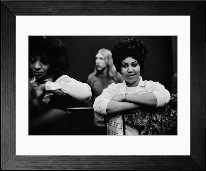 Framed Print : Recording of Aretha Franklin's Album This Girl's in Love with You At Atlantic Studios Framed Print : Recording of Aretha Franklin's Album This Girl's in Love with You At Atlantic Studios