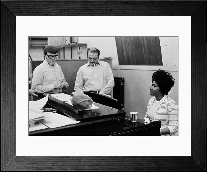 Framed Print : Recording of Aretha Franklin's Album This Girl's in Love with You At Atlantic Studios Framed Print : Recording of Aretha Franklin's Album This Girl's in Love with You At Atlantic Studios