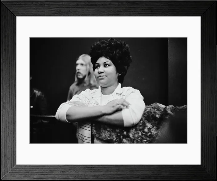 Framed Print : Recording of Aretha Franklin's Album This Girl's in Love with You At Atlantic Studios Framed Print : Recording of Aretha Franklin's Album This Girl's in Love with You At Atlantic Studios