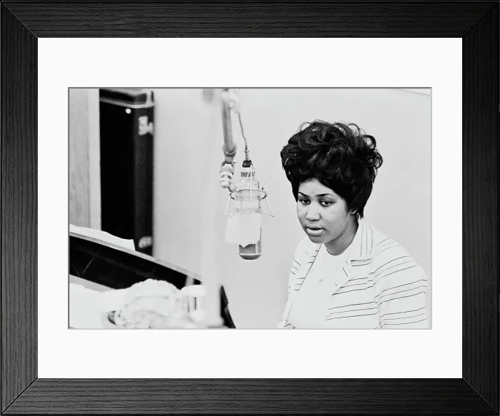 Framed Print : Recording of Aretha Franklin's Album This Girl's in Love with You At Atlantic Studios Framed Print : Recording of Aretha Franklin's Album This Girl's in Love with You At Atlantic Studios
