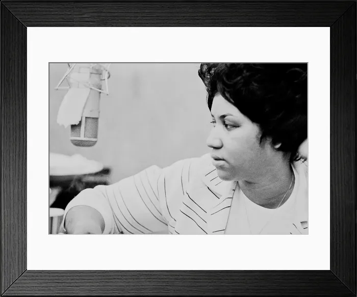 Framed Print : Recording of Aretha Franklin's Album This Girl's in Love with You At Atlantic Studios Framed Print : Recording of Aretha Franklin's Album This Girl's in Love with You At Atlantic Studios