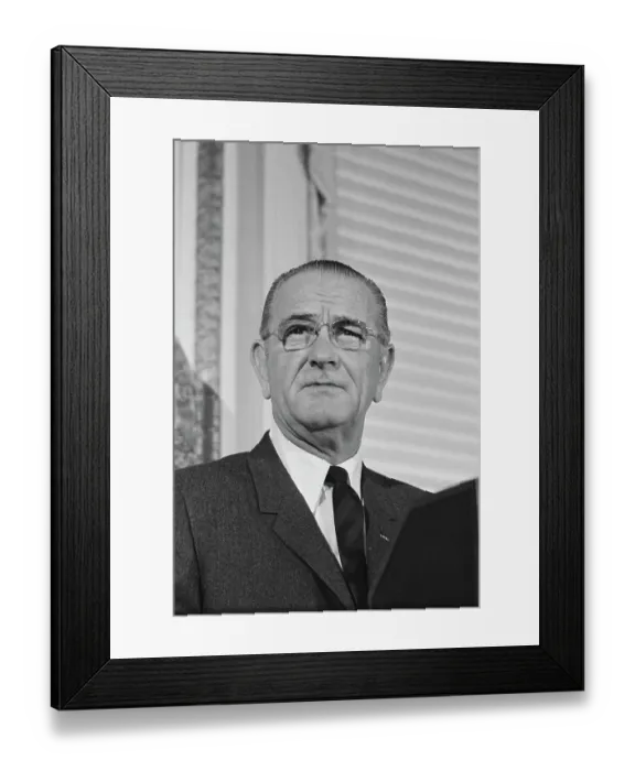 Framed Print : LBJ At The National Press Club, 1969 Framed Print : LBJ At The National Press Club, 1969