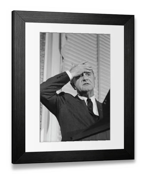 Framed Print : LBJ At The National Press Club, 1969 Framed Print : LBJ At The National Press Club, 1969