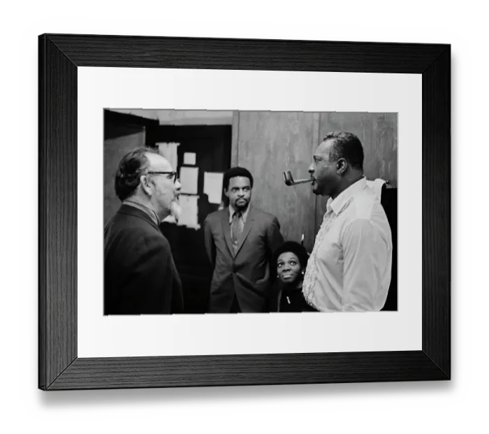 Framed Print : Albert King And Jerry Wexler Framed Print : Albert King And Jerry Wexler