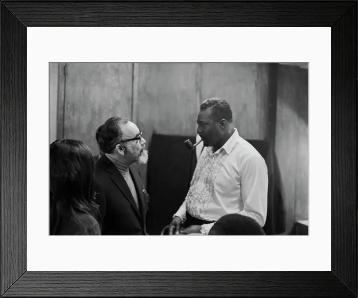 Framed Print : Albert King And Jerry Wexler Framed Print : Albert King And Jerry Wexler