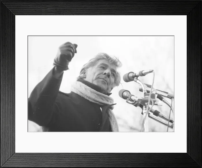 Framed Print : Moratorium March Speech Framed Print : Moratorium March Speech