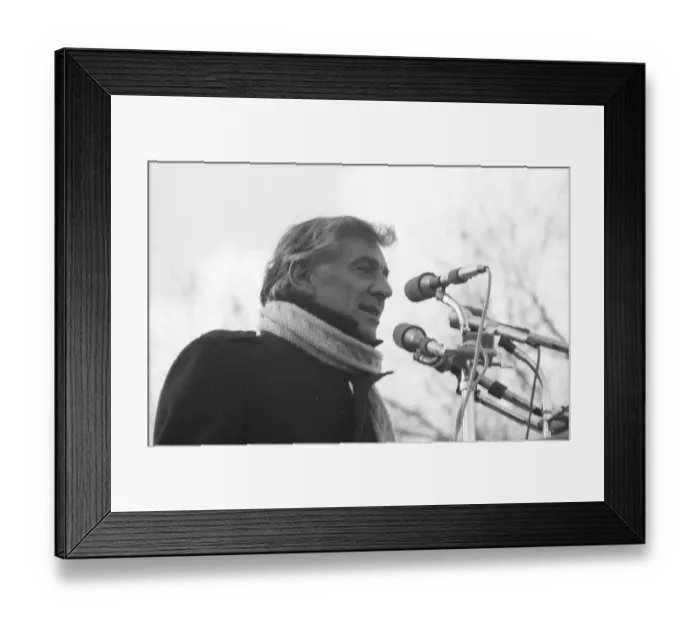 Framed Print : Moratorium March Speech Framed Print : Moratorium March Speech