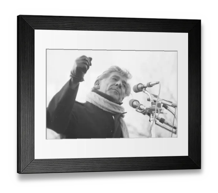 Framed Print : Moratorium March Speech Framed Print : Moratorium March Speech
