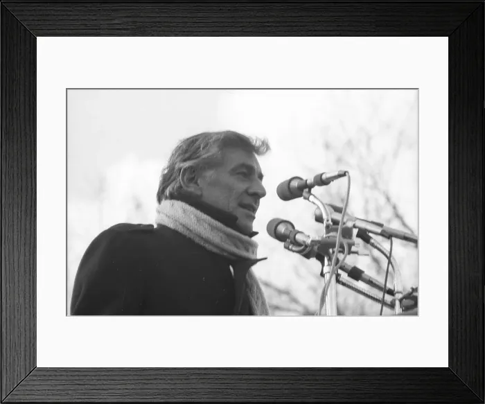 Framed Print : Moratorium March Speech Framed Print : Moratorium March Speech