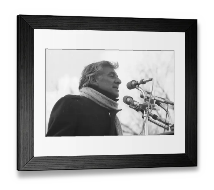 Framed Print : Moratorium March Speech Framed Print : Moratorium March Speech