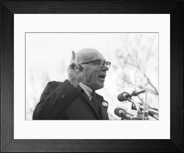 Framed Print : Dr. Spock Protests The War Framed Print : Dr. Spock Protests The War