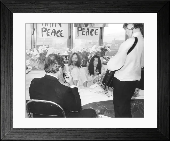 Framed Print : Bed In For Peace Framed Print : Bed In For Peace