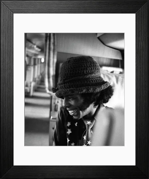 Framed Print : Sly Stone Radio Interview Framed Print : Sly Stone Radio Interview