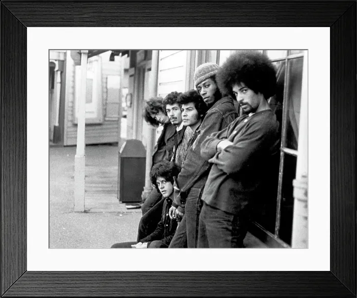 Framed Print : Santana. SAN FRANCISCO - MAY 1969: Rock group Santana Framed Print : Santana. SAN FRANCISCO - MAY 1969: Rock group Santana