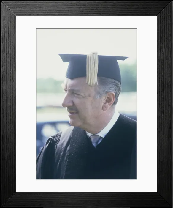 Framed Print : Walter Cronkite At Commencement Framed Print : Walter Cronkite At Commencement
