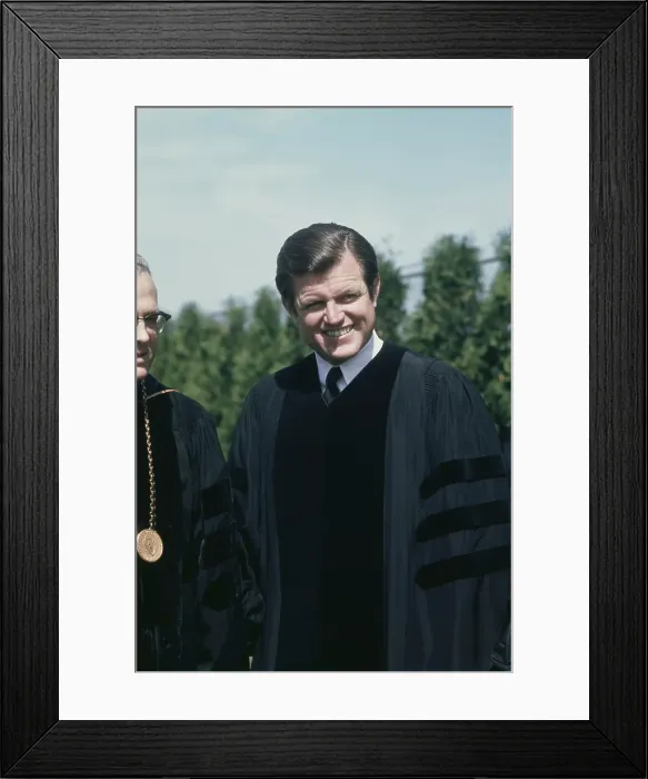Framed Print : Ted Kennedy At Commencement Framed Print : Ted Kennedy At Commencement