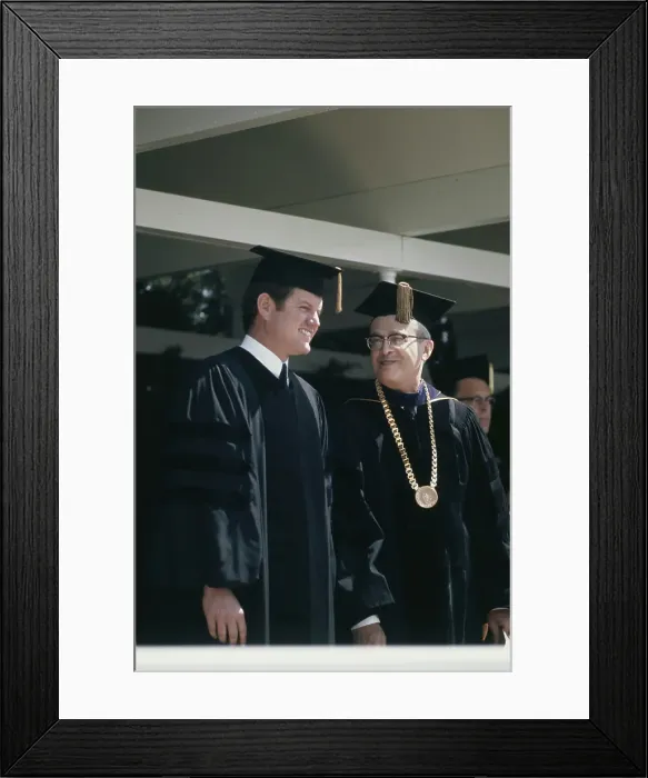 Framed Print : Ted Kennedy At Commencement Framed Print : Ted Kennedy At Commencement