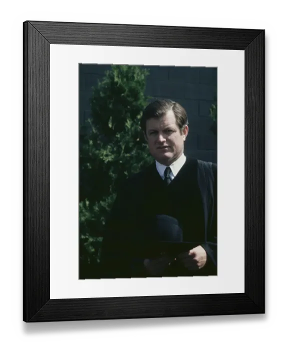 Framed Print : Ted Kennedy At Commencement