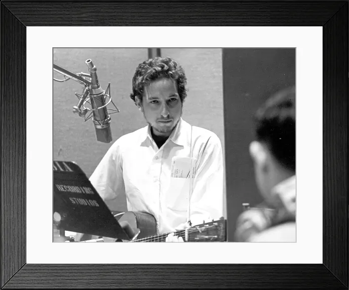Framed Print : Bob Dylan Records Self Portrait