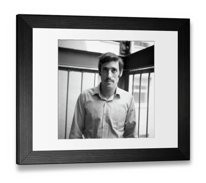Framed Print : Woodstock Music Festival Co-Founders Portrait Session