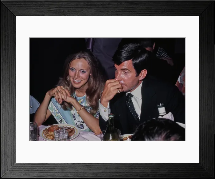 Framed Print : Alana Collins & George Hamilton