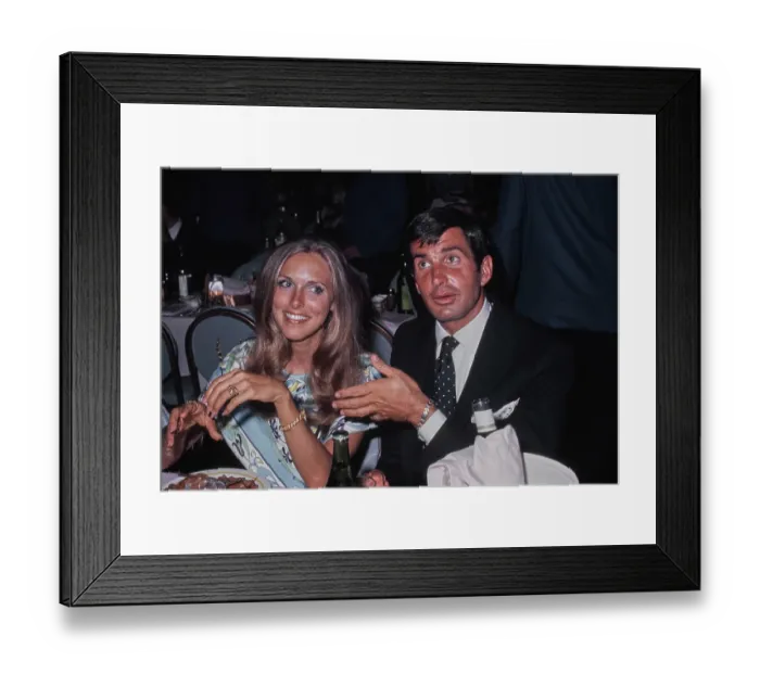 Framed Print : Alana Collins & George Hamilton Framed Print : Alana Collins & George Hamilton