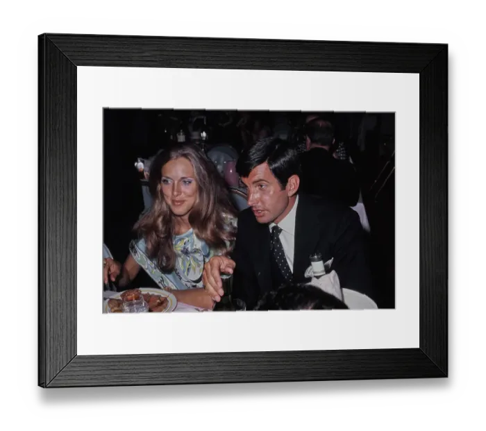 Framed Print : Alana Collins & George Hamilton Framed Print : Alana Collins & George Hamilton
