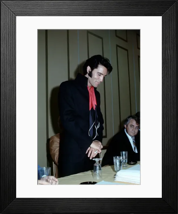 Framed Print : Elvis Presley At A Press Conference Framed Print : Elvis Presley At A Press Conference