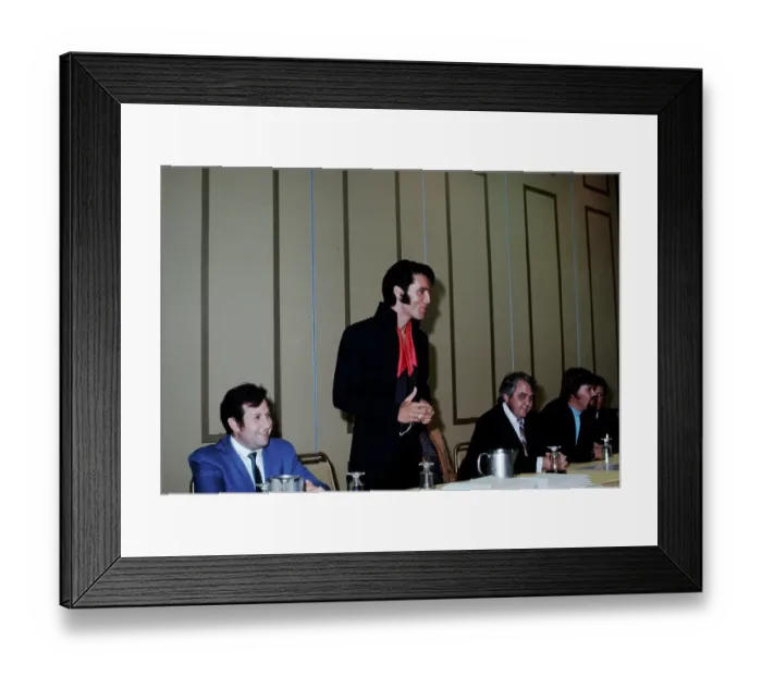 Framed Print : Elvis Presley At A Press Conference Framed Print : Elvis Presley At A Press Conference