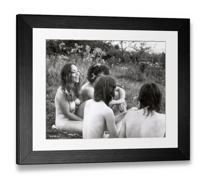 Framed Print : Attendees at Woodstock Music & Arts Festival