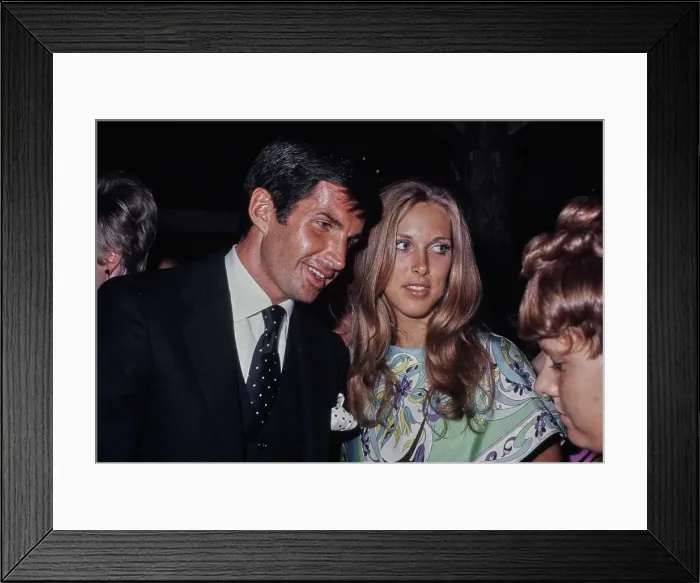 Framed Print : George Hamilton & Alana Collins Framed Print : George Hamilton & Alana Collins