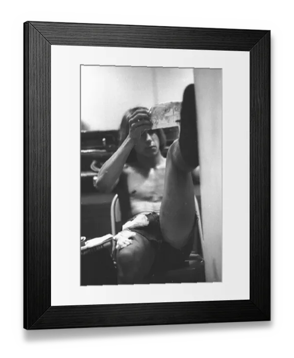 Framed Print : Iggy Pop Backstage In Detroit Framed Print : Iggy Pop Backstage In Detroit