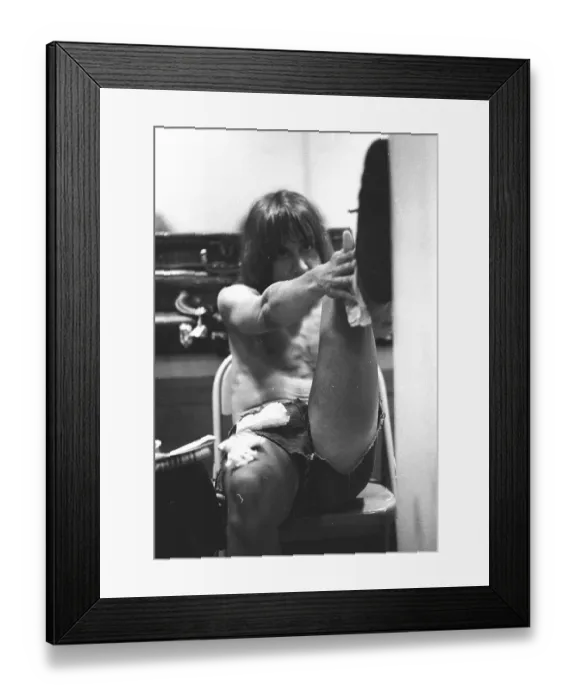 Framed Print : Iggy Pop Backstage In Detroit Framed Print : Iggy Pop Backstage In Detroit