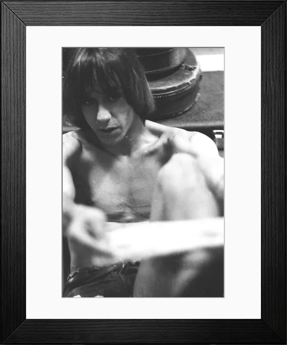 Framed Print : Iggy Pop Backstage In Detroit Framed Print : Iggy Pop Backstage In Detroit