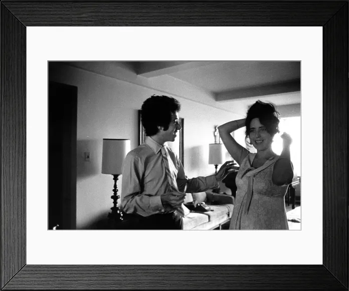 Framed Print : Laura Nyro & David Geffen Pals