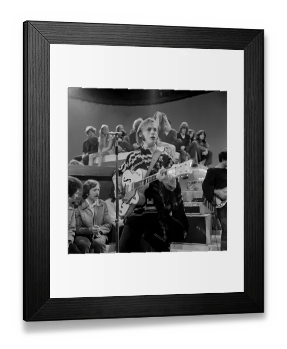 Framed Print : Stephen Stills On TV Framed Print : Stephen Stills On TV