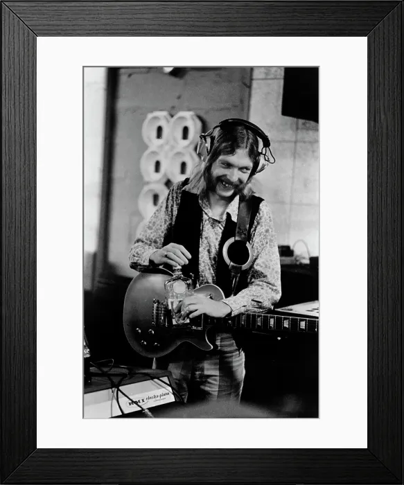 Framed Print : Duane Allman At Muscle Shoals Studios Framed Print : Duane Allman At Muscle Shoals Studios