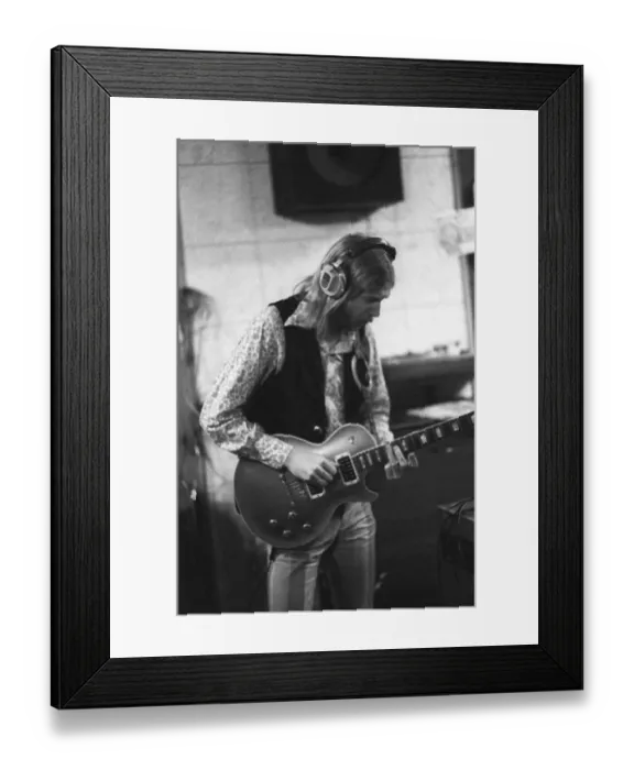 Framed Print : Duane Allman At Muscle Shoals Studios Framed Print : Duane Allman At Muscle Shoals Studios