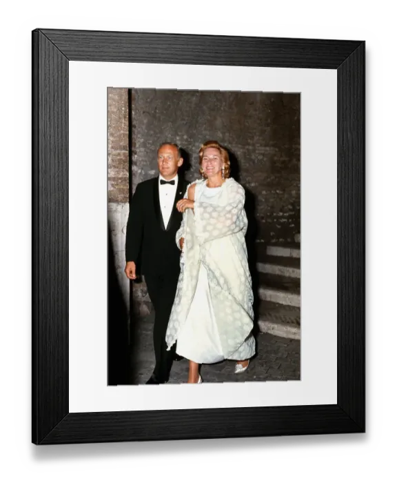 Framed Print : Apollo 11 Astronaut In Rome Framed Print : Apollo 11 Astronaut In Rome