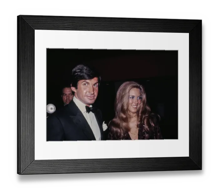 Framed Print : George Hamilton & Alana Collins Framed Print : George Hamilton & Alana Collins