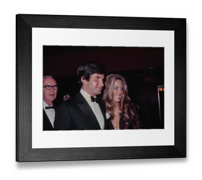 Framed Print : George Hamilton & Alana Collins