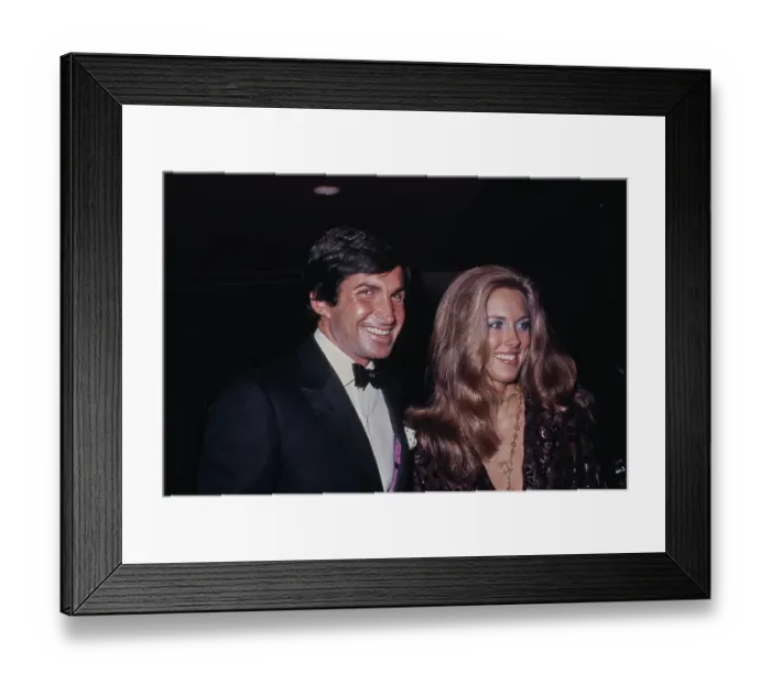 Framed Print : George Hamilton & Alana Collins Framed Print : George Hamilton & Alana Collins