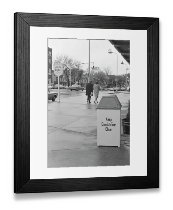 Framed Print : Keep Chocolate Town Clean Framed Print : Keep Chocolate Town Clean